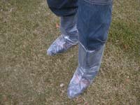 Shoe & Boot Protector in use